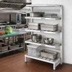 Thumbnail image #2 for Channel Manufacturing TT2460 Tubular Aluminum Cantilever Shelf, 57.375W x 24D x 2.5H