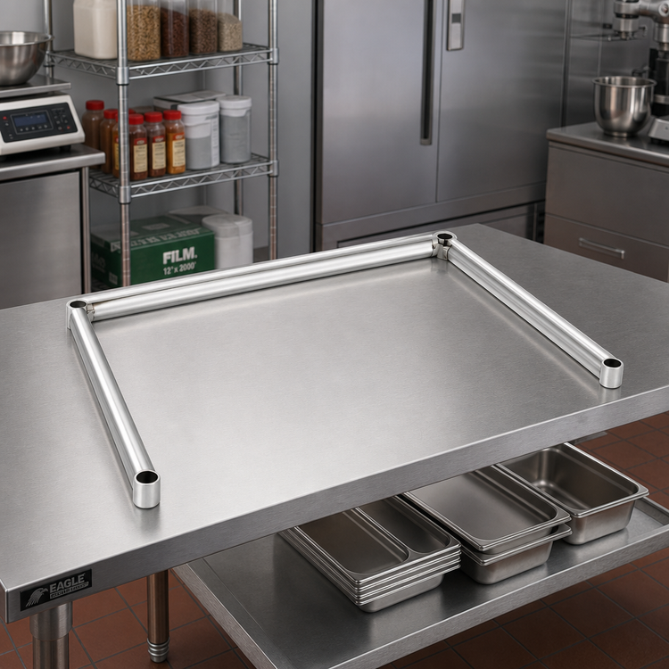 Product image #2 for Eagle Group 3-Sided Stainless Steel Channel Frame, 60"W x 36"D