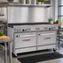 Thumbnail image #2 for Southbend Ultimate 60-Inch Gas Restaurant Range with 8 Open Burners and 2 Cabinets