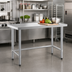 Thumbnail image #2 for Steel Works Stainless 60-Inch Open Base Worktable with 18-Gauge 304 Stainless Steel Flat Top