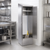 Thumbnail image #2 for Eagle Group Single-Width Stainless Steel Mop Sink Cabinet with 8-Inch Deep Sink, Slanted Top, Shelf, and Spray Hose