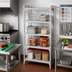 Thumbnail image #3 for Cambro Camshelving Premium 4-Shelf Solid Stationary Starter Unit, 24-Inch W x 21-Inch D x 64-Inch H, Speckled Gray