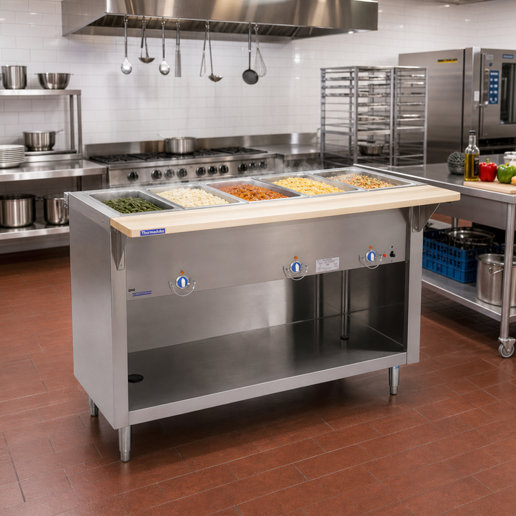 Product image #2 for Thurmaduke E-5-CBPG 5-Well Electric Full-Size Standard Hot Food Steamtable Unit