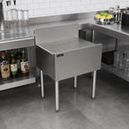 Thumbnail image #3 for Perlick Corporation Top Shelf TS26DB 26-Inch Freestanding Stainless Steel Underbar Drainboard with 6-Inch Backsplash