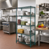 Thumbnail image #2 for Valu-Gard 4-Tier Commercial Wire Shelving Starter Unit, 36W x 21D x 63H, Green Epoxy