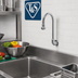 Thumbnail image #2 for T&S Brass Wall-Mounted Swivel Gooseneck Spout with Rose Spray, 3/8