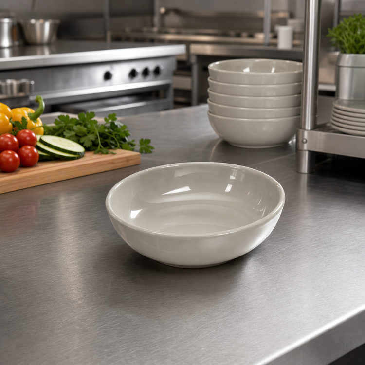 Product image #2 for American Metalcraft Crave Collection Shadow Round Melamine Fruit Bowl, 4.5 oz