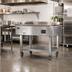 Thumbnail image #2 for Evo Elevation 40E Adjustable-Height Stainless Steel Equipment Cart with Dry Storage Shelf and Casters