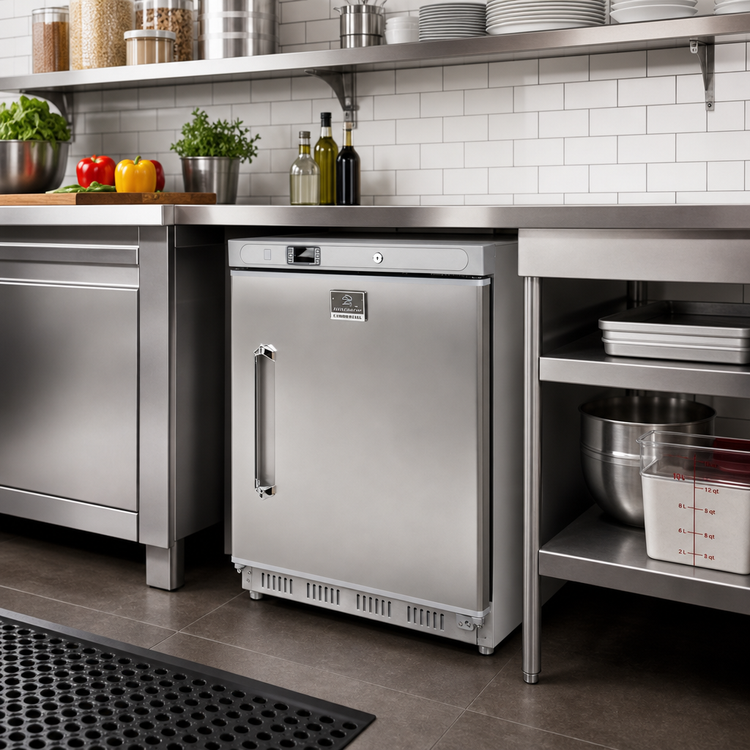Product image #2 for Kelvinator Commercial ADA Height 1-Section Undercounter Refrigerator with Solid Right-Hinged Door, 24 Inch Wide, 4.4 Cu. Ft.