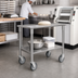Thumbnail image #2 for Proluxe UT1300 Mobile Utility Dough Press Table, 21-Inch Wide, Stainless Steel Top and Undershelf