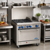 Thumbnail image #2 for Comstock-Castle 36-Inch Gas Range with 4 Star Burners, 12-Inch Griddle, Standard Oven, Backriser and High Shelf