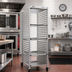 Thumbnail image #2 for Mobile Full-Height Aluminum Utility Rack for 20 Full-Size Sheet Pans, Side Loading