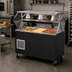 Thumbnail image #2 for Vollrath 2-Series Affordable Portable Refrigerated Cafeteria Serving Unit with Granite Wrapper, 3-Pan, 46W x 24D
