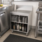 Thumbnail image #3 for Perlick Corporation Top Shelf TS24SC 24-Inch Freestanding Stainless Steel Underbar Storage Cabinet with Drainboard Top