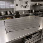 Thumbnail image #2 for Metro Super Erecta 2472NS 304 Stainless Steel Wire Shelf, 72"W x 24"D, Open Wire, NSF Listed