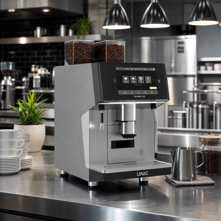 Product image #2 for UNIC Tango XP Solo 2-Step Super Automatic Espresso Machine with Automatic SteamAir Wand