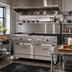 Thumbnail image #2 for Southbend Ultimate 60-Inch Gas Restaurant Range with 5 Burners, 24-Inch Griddle/Broiler, and 2 Standard Ovens