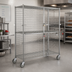 Thumbnail image #2 for Eagle Group QuadTruss Mobile Stainless Steel Security Cage, 51-1/4W x 27-1/4D x 69H, Open Wire, Dual Padlock Doors