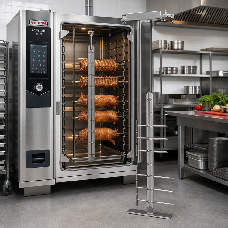 Product image #2 for RATIONAL Optional Second Lamb and Suckling Pig Spit for 20 Full-Size Rotisserie Ovens