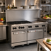 Thumbnail image #2 for Wolf Challenger XL 60-Inch Commercial Gas Restaurant Range with 6 Burners, 24-Inch Griddle, Standard Oven and Convection Oven