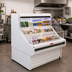 Thumbnail image #2 for Howard-McCray 35E Series 63-Inch Low-Profile Remote Impulse Open Merchandiser with LED Lighting, White, 2-Tier