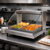 Thumbnail image #2 for Hatco Glo-Ray Designer Heated Display Case with Humidity, Single Shelf, 2-Pan, Curved Glass Countertop