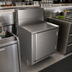 Thumbnail image #3 for BK Resources 24-Inch Wide x 21-Inch Deep Stainless Steel Top Shelf Underbar Cabinet with Raised Edge