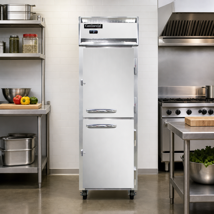 Product image #2 for Continental Refrigerator 1FNHD One-Section Half-Height Solid Door Reach-in Freezer