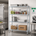 Thumbnail image #2 for EAGLEbrite 4-Tier Add-On Wire Shelving Unit, 72 x 24 x 74 Inches, Zinc Finish