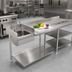 Thumbnail image #2 for Eagle Group 20 x 20 x 14-Inch Single Bowl Sink for 30-Inch Tables with Faucet and Basket Drain