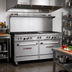 Thumbnail image #2 for Southbend Ultimate 60-Inch Gas Restaurant Range with 6 Open Burners, 24-Inch Raised Griddle/Broiler and 2 Standard Ovens