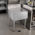 Thumbnail image #2 for Krowne Royal Series Free-Standing Underbar Drainboard, 24 x 24 Inch, Stainless Steel, Open Base