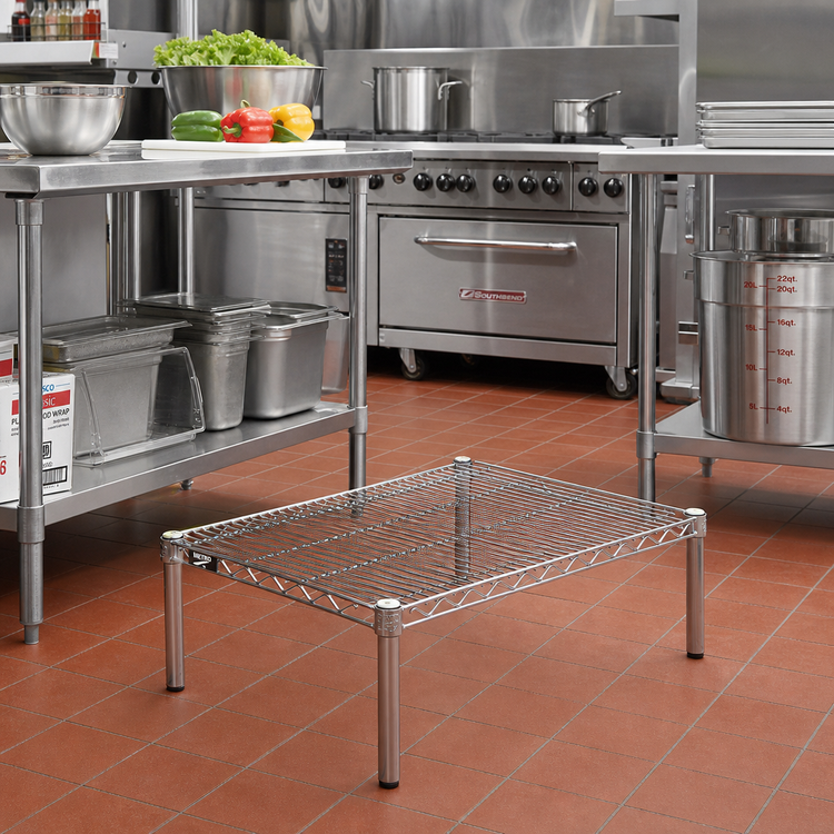 Product image #2 for Metro Super Erecta Brite Open Wire Dunnage Rack Platform, 21 x 30 Inch