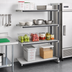 Thumbnail image #2 for Cambro Camshelving Elements XTRA 4-Tier Stationary Add-On Polymer Shelving Unit, 18 x 30 x 64 Inches, Vented and Solid Shelves