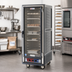 Thumbnail image #2 for Metro C5 3 Series Gray Insulation Armour Full-Height Mobile Combination Heated Holding and Proofing Cabinet with Clear Polycarbonate Door and Fixed Wire Slides