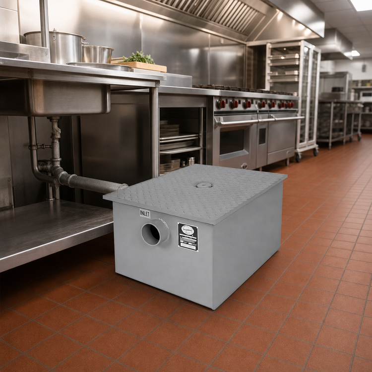 Product image #2 for Klinger's Trading GT-20 Grease Interceptor, 10 GPM, 20 lb Capacity