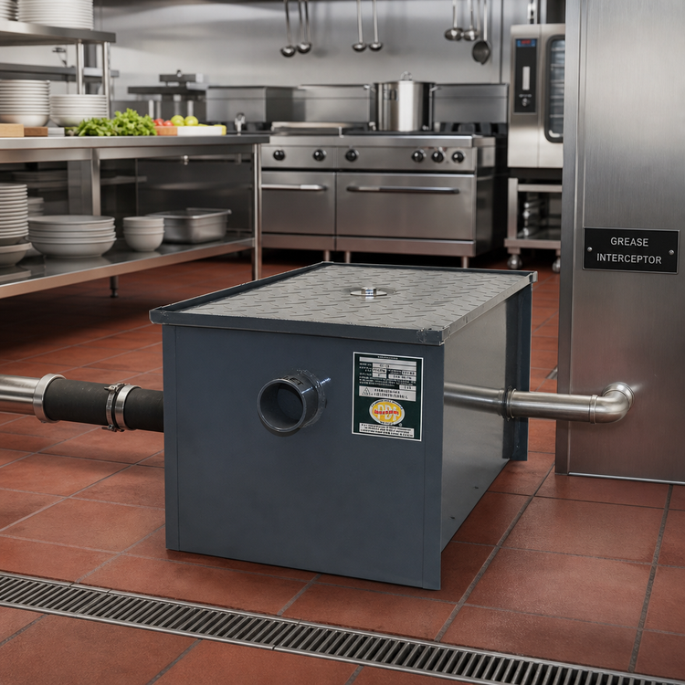 Product image #2 for John Boos GT-40 40 lb. Grease Interceptor, 20 GPM, 3-Inch No-Hub Connections
