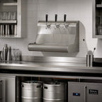 Thumbnail image #2 for Perlick Corporation 4076DN3 Glycol-Cooled Wall-Mount Draft Beer Dispensing Tower, 3 Faucets, Stainless Steel, Bottom Lead Exit