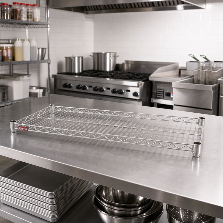 Product image #2 for Eagle QuadTruss 36 Inch x 14 Inch Stainless Steel Wire Shelf