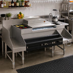 Thumbnail image #2 for Eagle Group Spec-Bar CCS-60-2 60-Inch Stainless Steel Underbar Ice Bin/Cocktail Station with Blender Sink and 125-lb Center Ice Bin