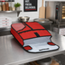 Thumbnail image #2 for Winco Red Insulated Pizza Delivery Bag, 18 x 18 x 5 Inch, Fits 1 18 x 18 Box or 2 16 x 16 Boxes