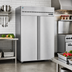 Thumbnail image #2 for Hoshizaki Steelheart 52-Inch Two-Section Reach-In Refrigerator, 47.11 Cu. Ft., Solid Hinged Doors, Top-Mounted, Stainless Steel