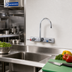 Thumbnail image #2 for BK Resources OptiFlow Heavy Duty Solid Body Splash-Mount Faucet, 8