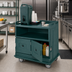 Thumbnail image #3 for Cambro Flat Top Beverage Service Cart with 2 Insulated Compartments, 44-1/2 x 30 x 44 Inches, Granite Green
