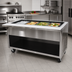 Thumbnail image #2 for Heavy Duty Ice-Cooled 4-Pan Serving Counter with Enclosed Stainless Steel Base, 62-1/2 Inches Wide