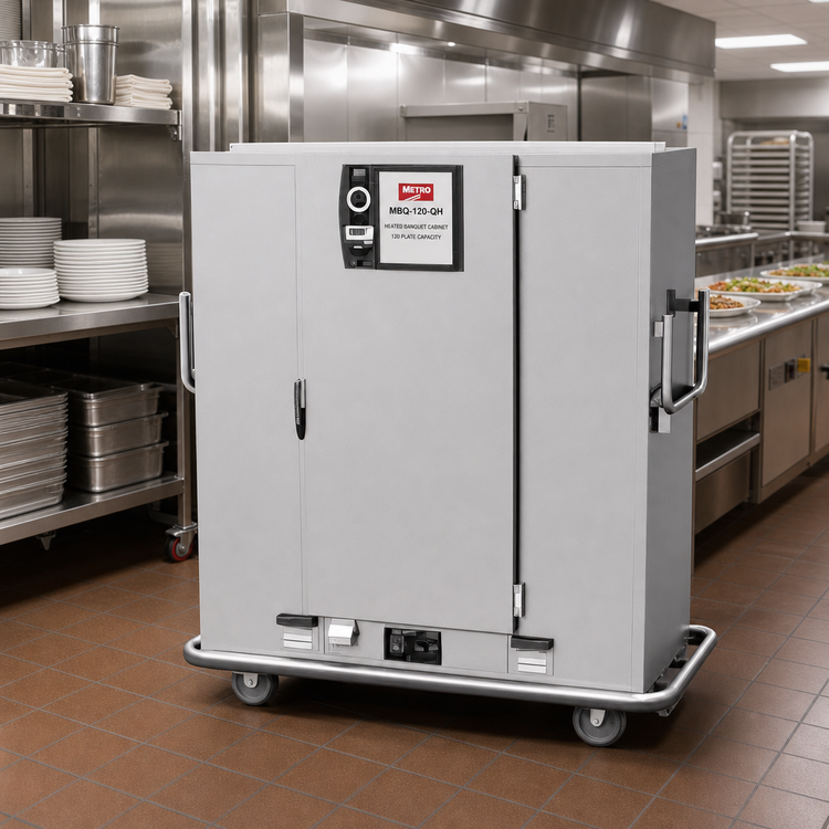 Product image #2 for Metro MBQ-120-QH Heated Banquet Cabinet, Single Door, 120 Covered Plate Capacity
