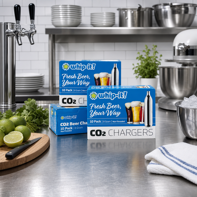 Product image #3 for Whip-It! CO2 Beer Chargers, 8 Gram, Non-Threaded, 10-Pack