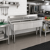 Thumbnail image #2 for Advance Tabco Special Value Series 3-Compartment Fabricated Sink, 15