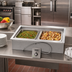 Thumbnail image #2 for Wells HT-227 Built-In Electric Bain-Marie Style Hot Food Well, 2-Pan, Wet Operation