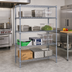Thumbnail image #2 for Quantum Gray Epoxy Antimicrobial Wire Shelving Starter Kit, 72